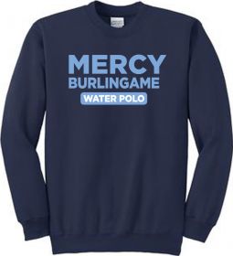 Port & Company Fleece Crewneck Sweatshirt, Navy